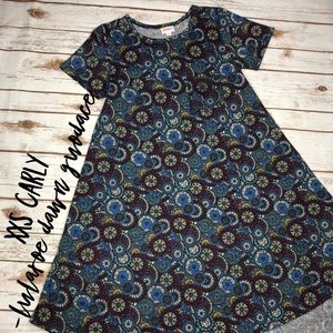 NWT XXS LuLaRoe Carly Dress (runs small 1-2 sizes)